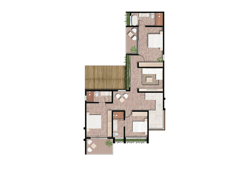 luxury architecture tulum santuario rama floorplans 1st floor